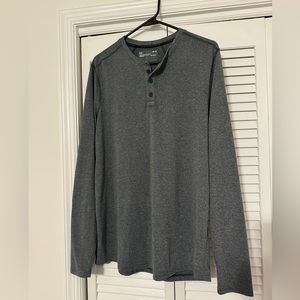 Under Armour Quarter Button Long Sleeve Shirt Grey